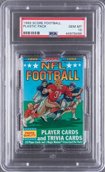 1989 Score Football Plastic Pack - PSA GEM MT 10
